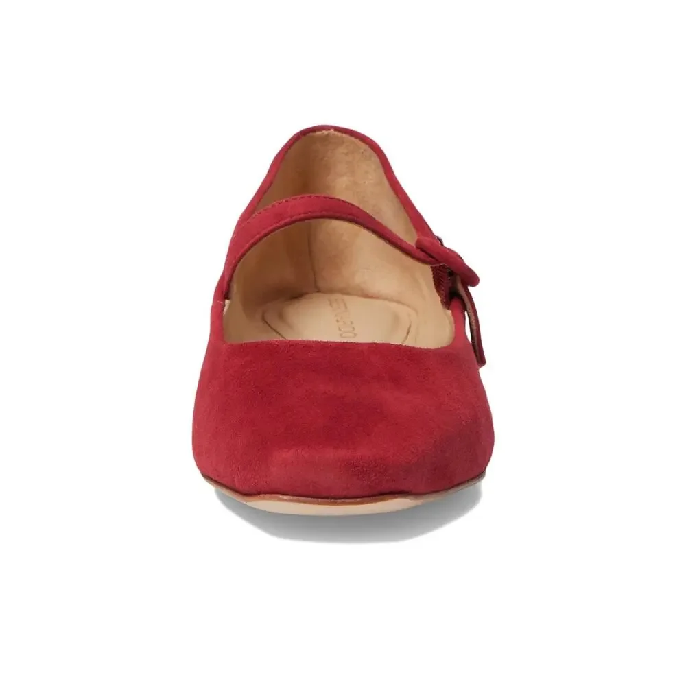 BERNARDO GABRIELA - SANDALS FOR WOMEN -LEATHER LININGA DARK RED 8.5 M